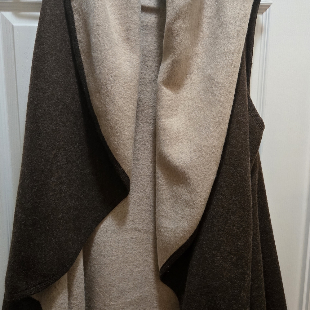 Reversible Brown and Cream Women's Vest